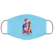 Load image into Gallery viewer, Hand painted Bull Dog human Face Mask