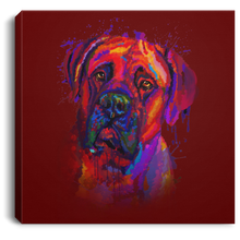 Load image into Gallery viewer, Hand Painted Bullmastiff Square Canvas .75in Frame