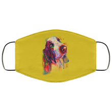 Load image into Gallery viewer, Hand painted bassethound human Face Mask