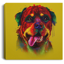 Load image into Gallery viewer, Hand Painted Rottweiler Square Canvas .75in Frame