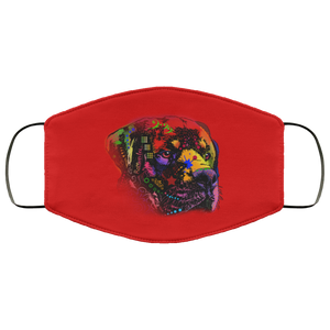 Hand painted rottweiler human Face Mask