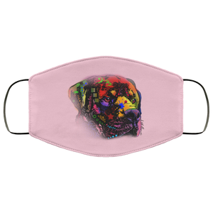 Hand painted rottweiler human Face Mask