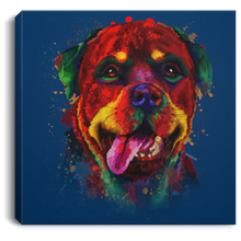 Load image into Gallery viewer, Hand Painted Rottweiler Square Canvas .75in Frame