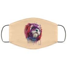 Load image into Gallery viewer, Hand painted Shih Tzu human Face Mask