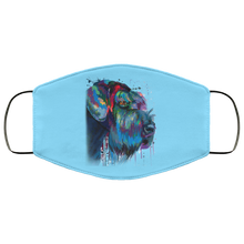 Load image into Gallery viewer, Hand painted Schnauzer human Face Mask