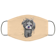 Load image into Gallery viewer, Hand painted 	Shih Tzu human Face Mask