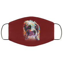 Load image into Gallery viewer, Hand painted cavalier human Face Mask