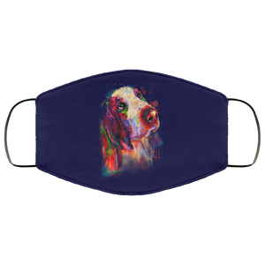 Hand painted bassethound human Face Mask