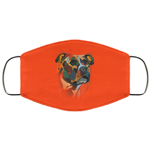 Load image into Gallery viewer, Hand painted pitbull human Face Mask