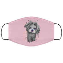 Load image into Gallery viewer, Hand painted 	Shih Tzu human Face Mask