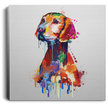 Load image into Gallery viewer, Hand Painted Vizsla Square Canvas .75in Frame