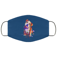 Load image into Gallery viewer, Hand painted Bull Dog human Face Mask