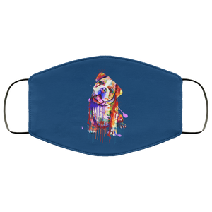 Hand painted Bull Dog human Face Mask