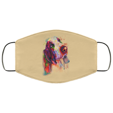 Load image into Gallery viewer, Hand painted bassethound human Face Mask