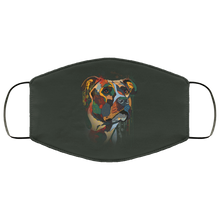 Load image into Gallery viewer, Hand painted pitbull human Face Mask