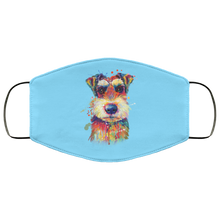 Load image into Gallery viewer, Hand painted Schnauzer human Face Mask