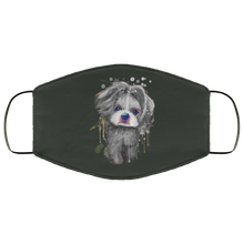 Load image into Gallery viewer, Hand painted 	Shih Tzu human Face Mask