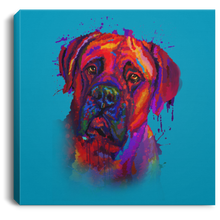 Load image into Gallery viewer, Hand Painted Bullmastiff Square Canvas .75in Frame