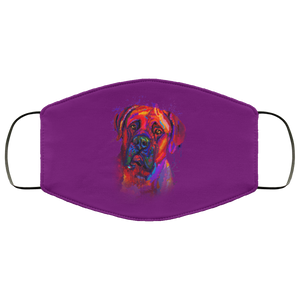 Hand painted Bullmastiff human Face Mask
