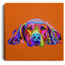 Load image into Gallery viewer, Hand Painted Weimaraners Square Canvas .75in Frame