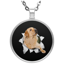 Load image into Gallery viewer, LABRADOR RETRIEVER 3D Circle Necklace
