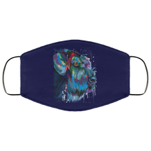 Load image into Gallery viewer, Hand painted Schnauzer human Face Mask