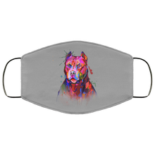 Load image into Gallery viewer, Hand painted pitbull human Face Mask