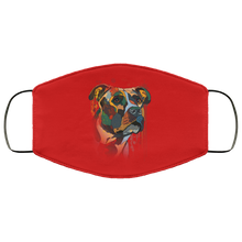 Load image into Gallery viewer, Hand painted pitbull human Face Mask