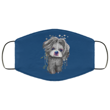 Load image into Gallery viewer, Hand painted 	Shih Tzu human Face Mask
