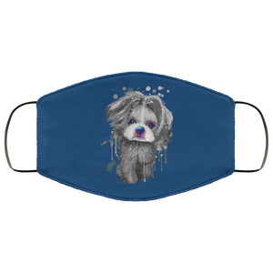 Hand painted 	Shih Tzu human Face Mask