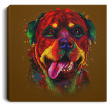 Load image into Gallery viewer, Hand Painted Rottweiler Square Canvas .75in Frame
