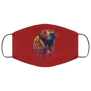 Hand painted cocker spaniel human Face Mask