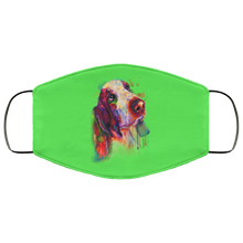 Load image into Gallery viewer, Hand painted bassethound human Face Mask