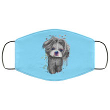 Load image into Gallery viewer, Hand painted 	Shih Tzu human Face Mask
