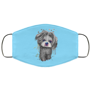 Hand painted 	Shih Tzu human Face Mask