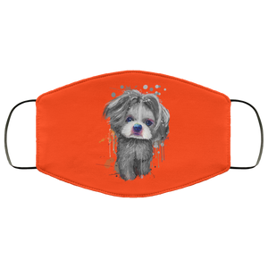 Hand painted 	Shih Tzu human Face Mask