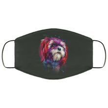 Load image into Gallery viewer, Hand painted Shih Tzu human Face Mask