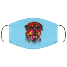 Load image into Gallery viewer, Hand painted rottweiler human Face Mask