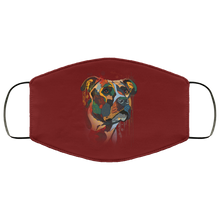 Load image into Gallery viewer, Hand painted pitbull human Face Mask