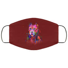 Load image into Gallery viewer, Hand painted pitbull human Face Mask