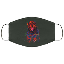 Load image into Gallery viewer, Hand painted rottweiler human Face Mask
