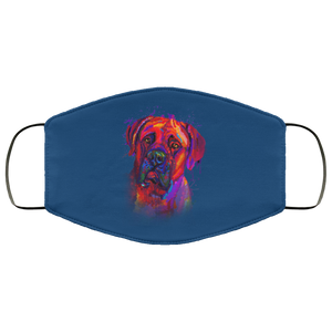 Hand painted Bullmastiff human Face Mask