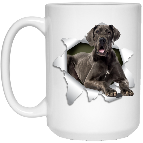 GREAT DANE 3D 15 oz. White Mug