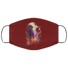 Load image into Gallery viewer, Hand painted bassethound human Face Mask