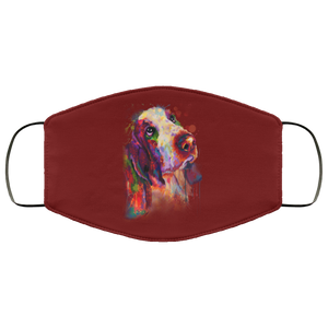 Hand painted bassethound human Face Mask