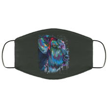 Load image into Gallery viewer, Hand painted Schnauzer human Face Mask
