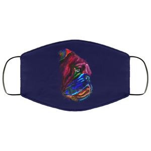 Hand painted Bull Dog human Face Mask