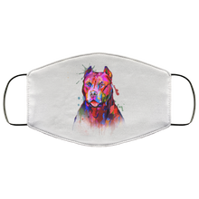 Load image into Gallery viewer, Hand painted pitbull human Face Mask