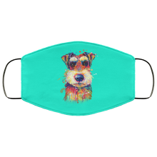 Load image into Gallery viewer, Hand painted Schnauzer human Face Mask