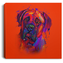 Load image into Gallery viewer, Hand Painted Bullmastiff Square Canvas .75in Frame